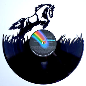 Vinyl Record Art - Horse Jumping