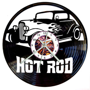 Vinyl Record Clock - Hot Rod