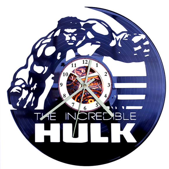 Vinyl Record Clock - Hulk