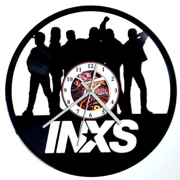 Vinyl Record Clock - INXS
