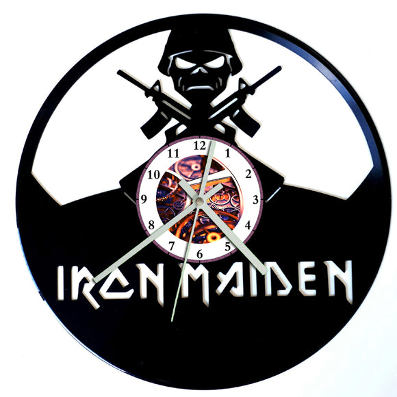 Vinyl Record Clock - Iron Maiden