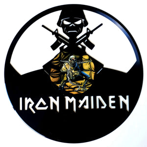Vinyl Record Art with sticker - Iron Maiden
