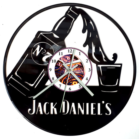 Vinyl Record Clock - Jack Daniels
