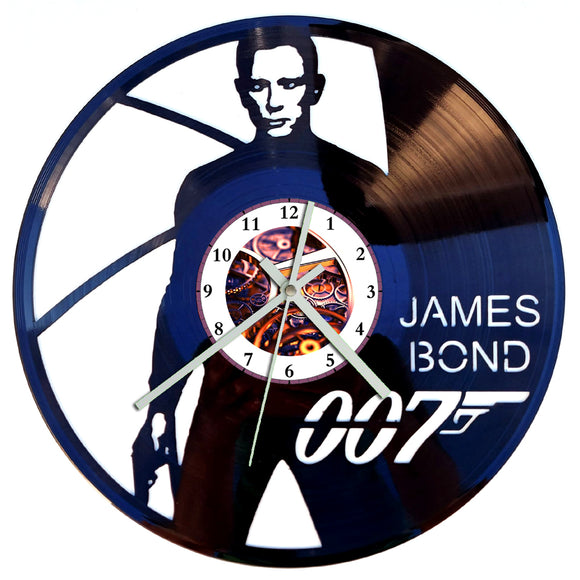 Vinyl Record Clock - James Bond