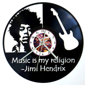 Vinyl Record Clock - Jimi Hendrix