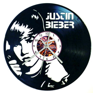 Vinyl Record Clock - Justin Bieber