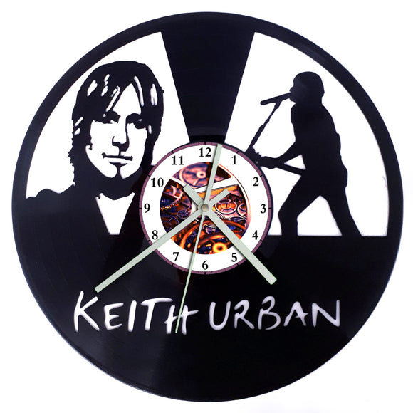 Vinyl Record Clock - Keith Urban