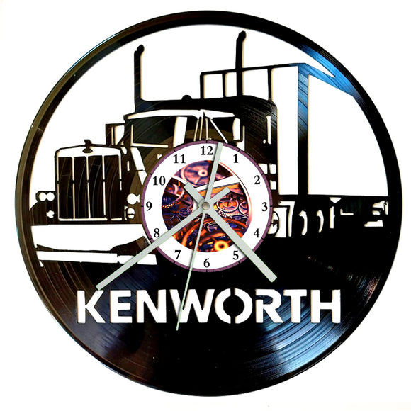 Vinyl Record Clock - Kenworth Truck