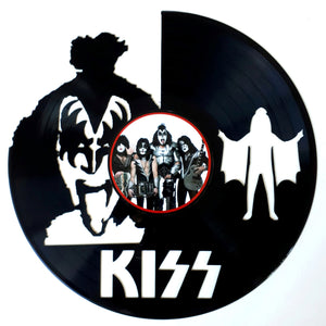 Vinyl Record Art with sticker - Kiss