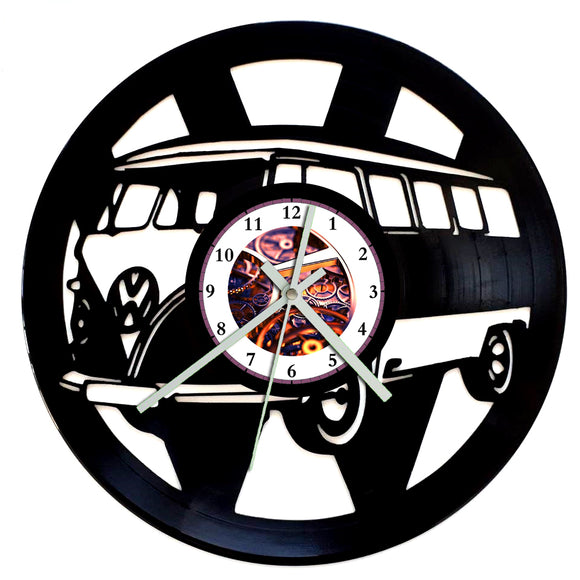 Vinyl Record Clock - Kombi