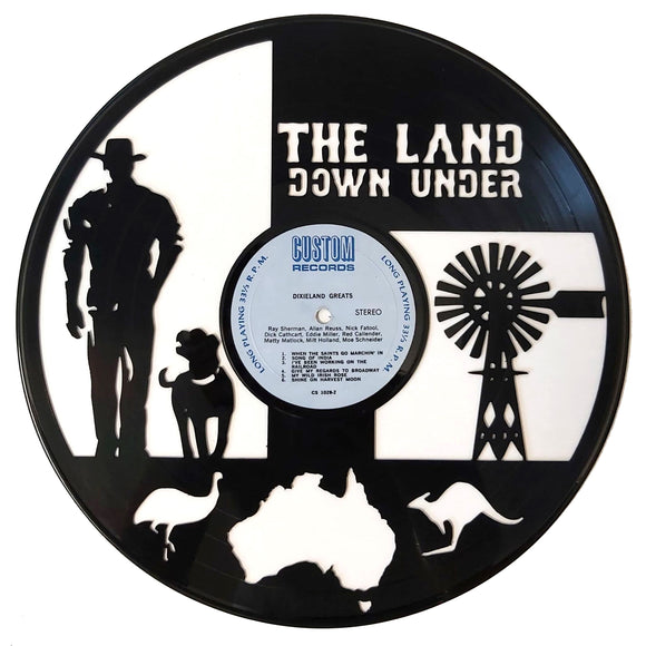 Vinyl Record Art - Land Down Under