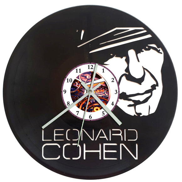 Vinyl Record Clock - Leonard Cohen