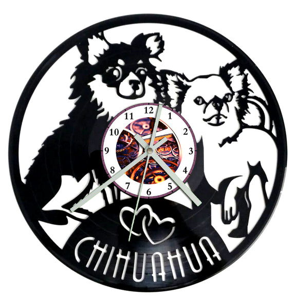 Vinyl Record Clock - Chihuahua