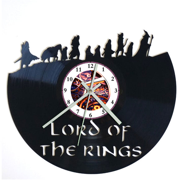 Vinyl Record Clock - Lord of the Rings