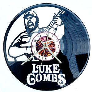 Vinyl Record Clock - Luke Combs