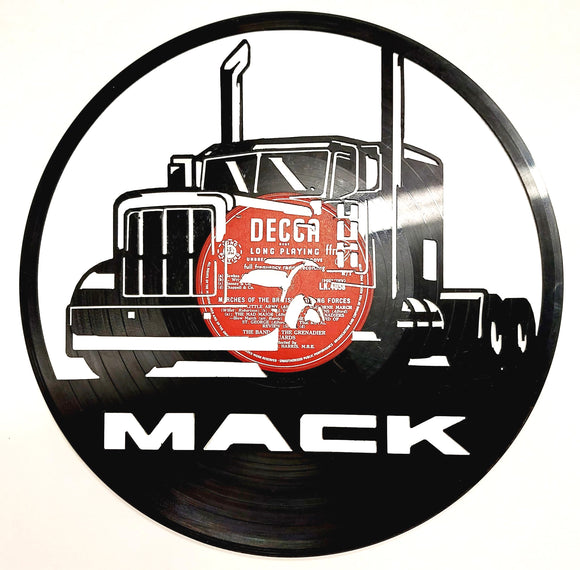 Vinyl Record Art - Mack Truck