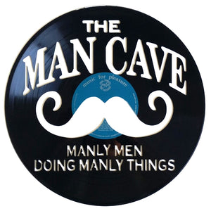 Vinyl Record Art - Man Cave