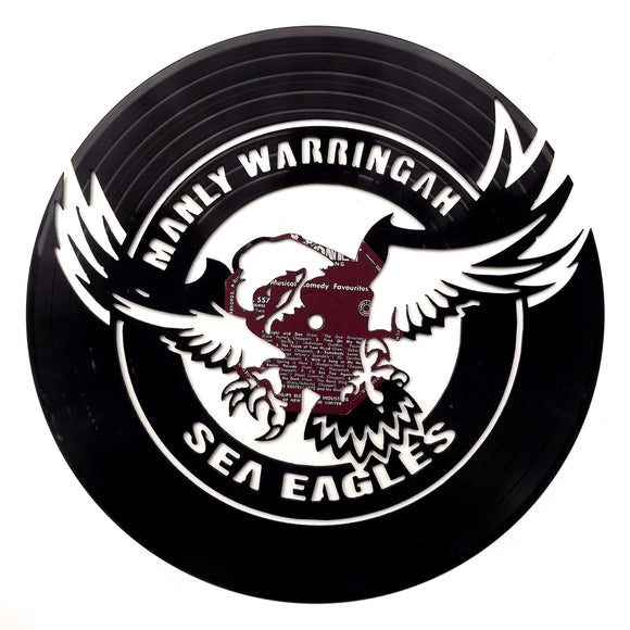Vinyl Record Art - NRL Manly Sea Eagles