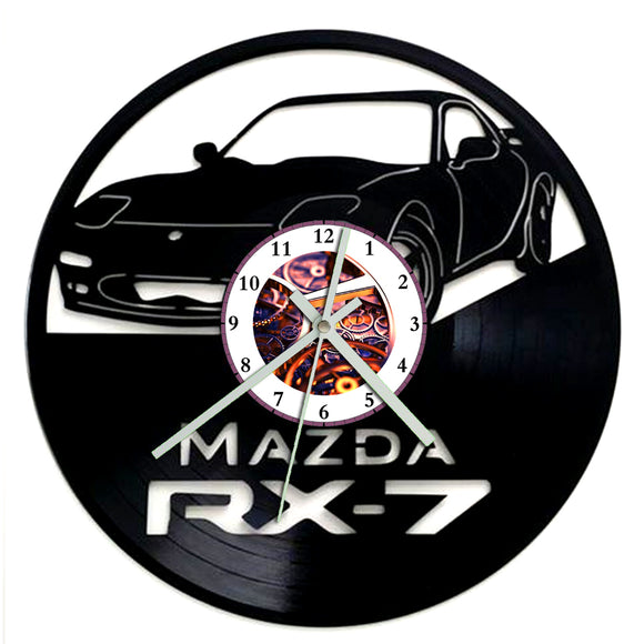 Vinyl Record Clock - Mazda RX7