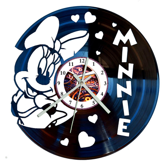 Vinyl Record Clock - Minnie Mouse