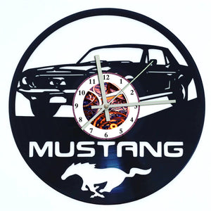 Vinyl Record Clock - Mustang