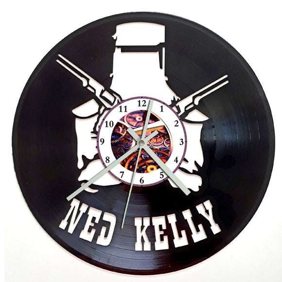 Vinyl Record Clock - Ned Kelly