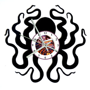 Vinyl Record Clock - Octopus