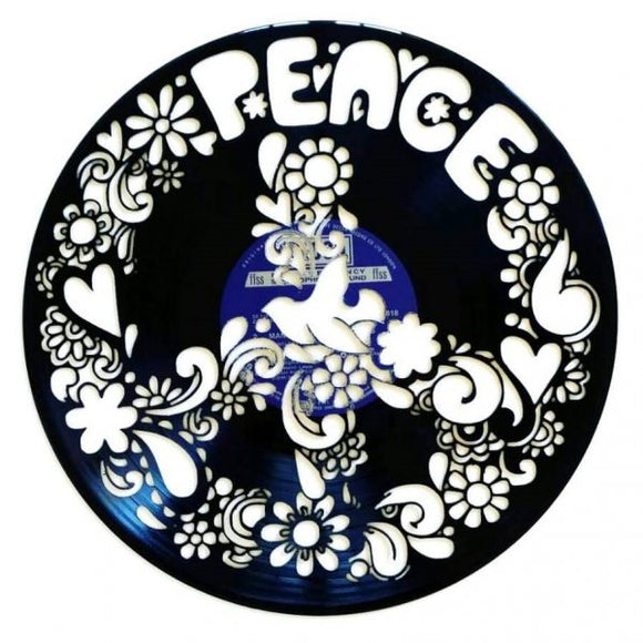 Vinyl Record Art - Peace