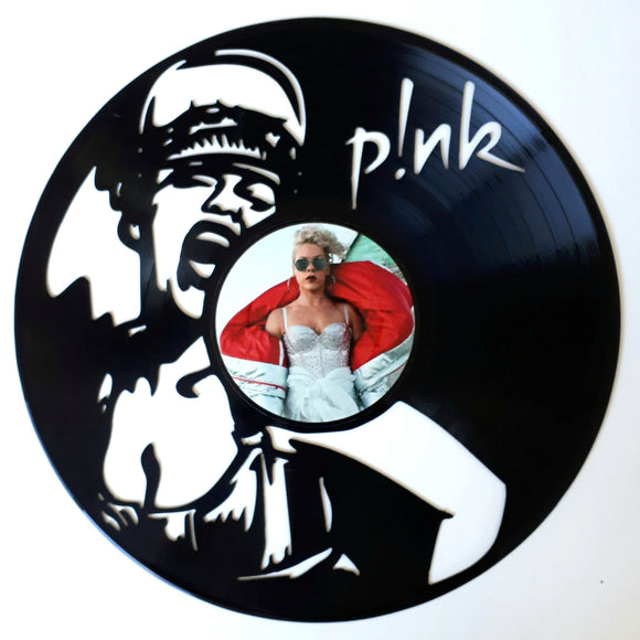 Vinyl Record Art with sticker - Pink