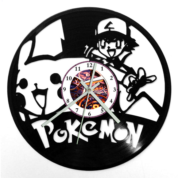 Vinyl Record Clock - Pokemon