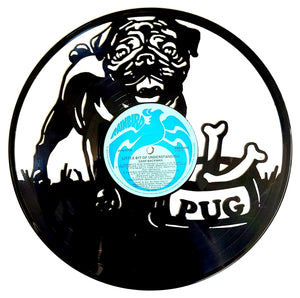 Vinyl Record Art - Pug