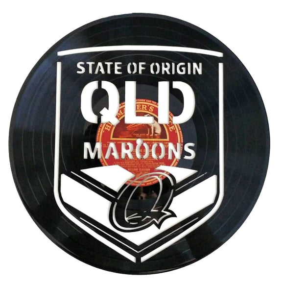 Vinyl Record Art - State of Origin QLD