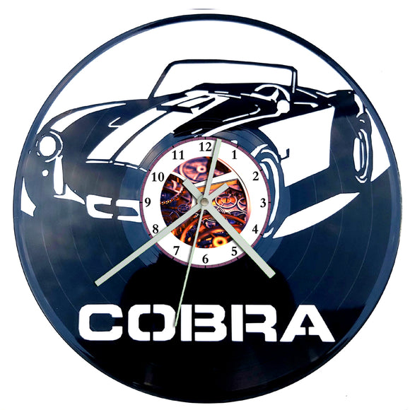 Vinyl Record Clock - Shelby Cobra