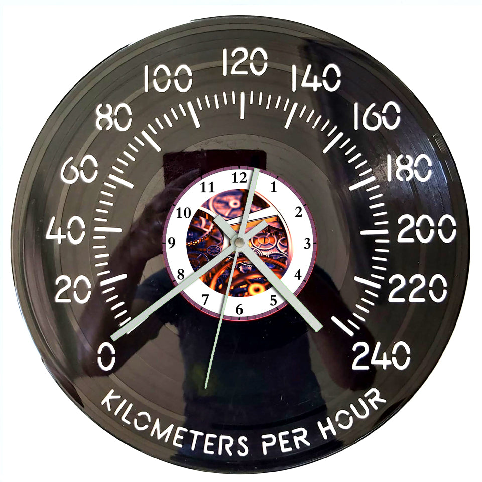 Vinyl Record Clock - Speedometer – BROKEN RECORD