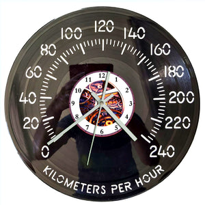 Vinyl Record Clock - Speedometer
