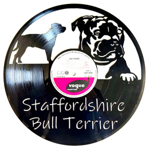 Vinyl Record Art - Staffordshire Bull Terrier