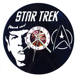 Vinyl Record Clock - Star Trek
