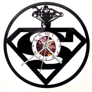 Vinyl Record Clock - Superman