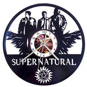 Vinyl Record Clock - Supernatural