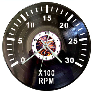 Vinyl Record Clock - Tachometer