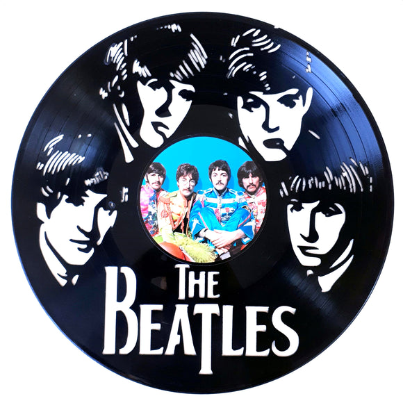 Vinyl Record Art with sticker - The Beatles