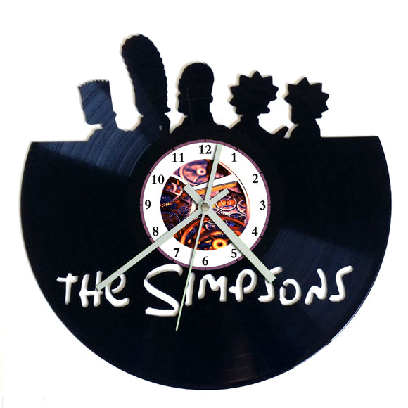 Vinyl Record Clock - The Simpsons