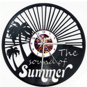Vinyl Record Clock - The Sound of Summer