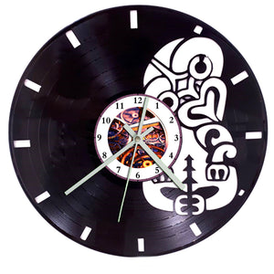 Vinyl Record Clock - Tiki