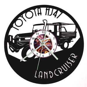 Vinyl Record Clock - Toyota Landcruiser