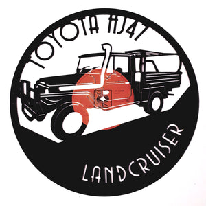 Vinyl Record Art - Toyota Landcruiser
