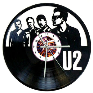 Vinyl Record Clock - U2 Band