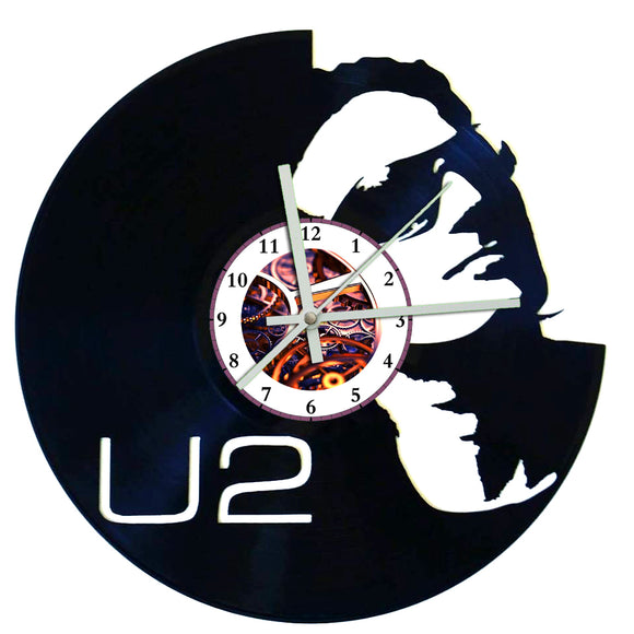 Vinyl Record Clock - U2 Bono