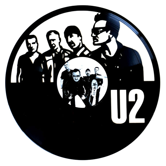 Vinyl Record Art with sticker - U2