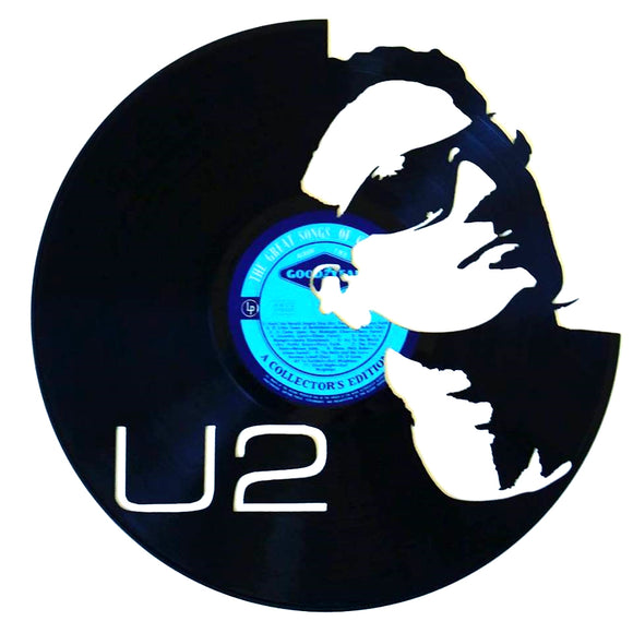 Vinyl Record Art - U2 (Bono)